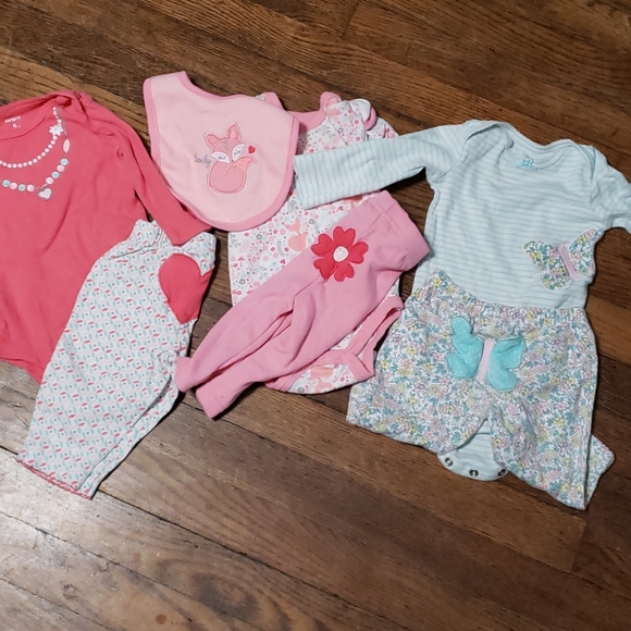12 Baby Girl 3-6 Month Outfits - Picture 4 of 6